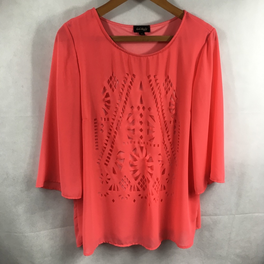 Cal Style- Blouse with 3/4 length sleeves. EUC.